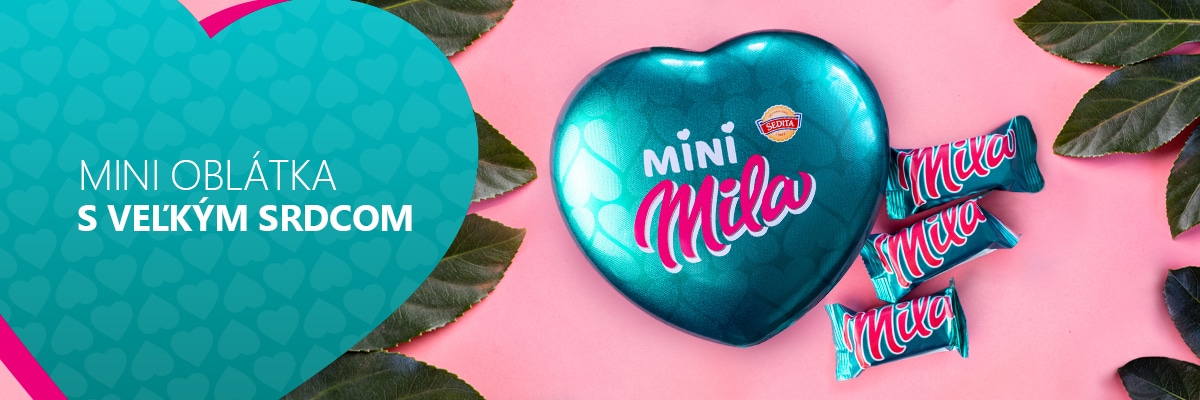 Srdce plné oblátok Mini Mila ❤