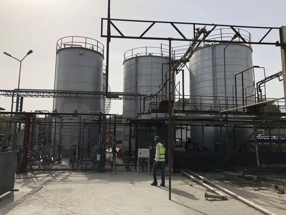 Oil storage tank nitrogen blanketing at Unilever, Pakistan Oxywise